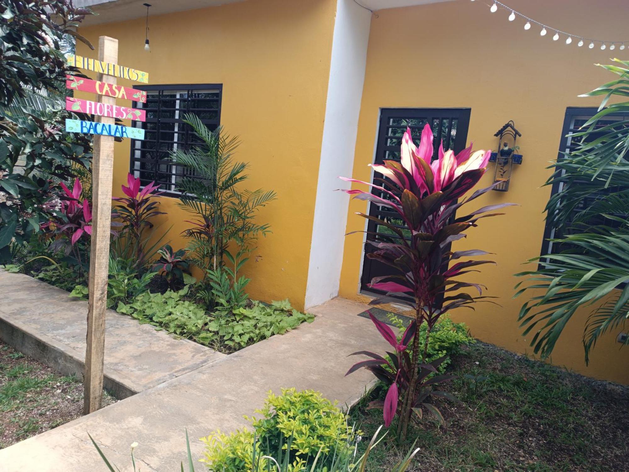 Casa Flores Bacalar Bagian luar foto